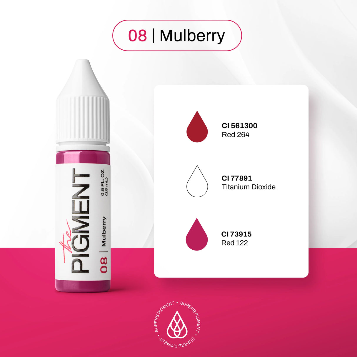The Pigment 08 Mulberry Pigmentas (15ml)