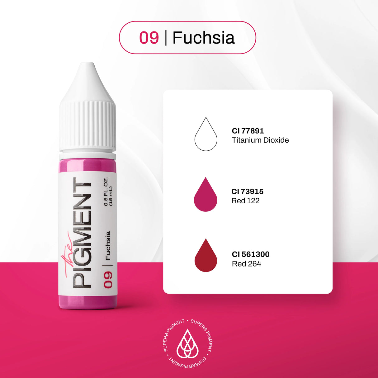 The Pigment 09 Fuchsia Pigmentas (15ml)