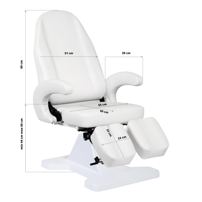 112 hydraulic podiatry chair white - BVShop