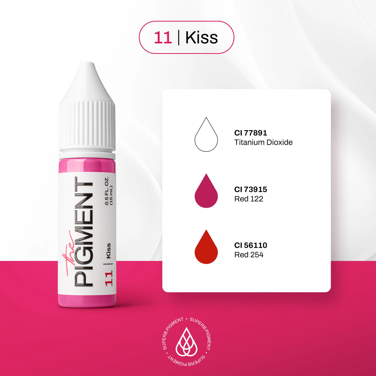 The Pigment 11 Kiss Pigmentas (15ml)