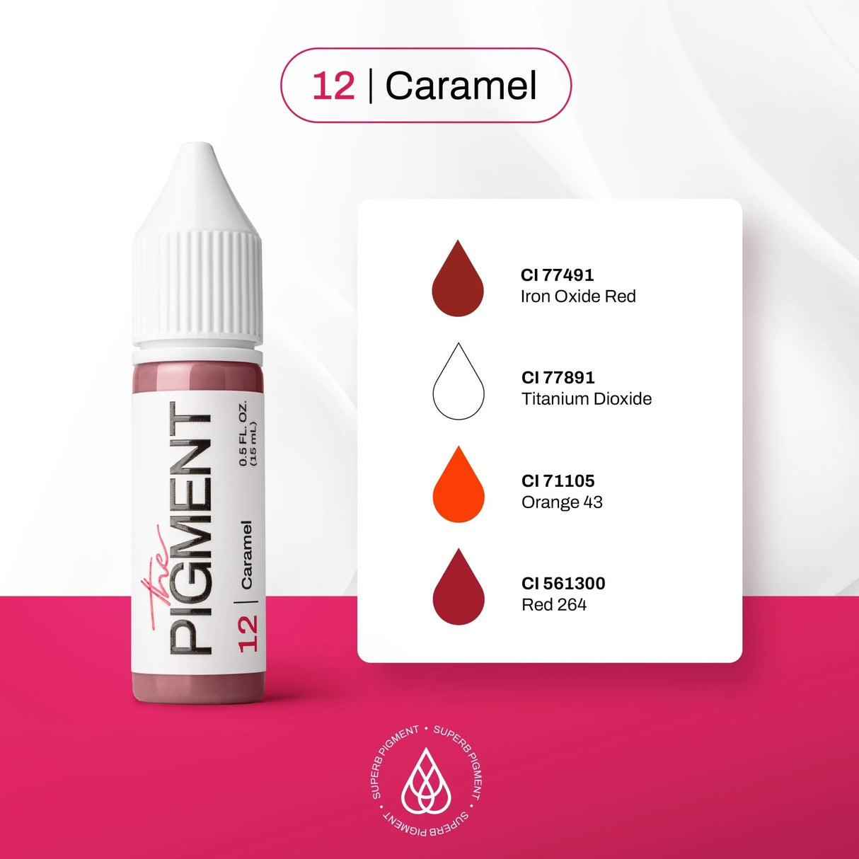 The Pigment 12 Caramel Pigmentas (15ml)
