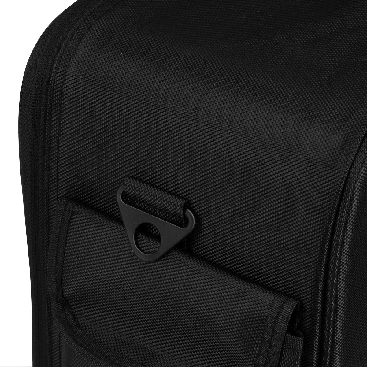 Activeshop hairdresser's case with multiple compartments, black exterior, and handle for professional salon or traveling use.