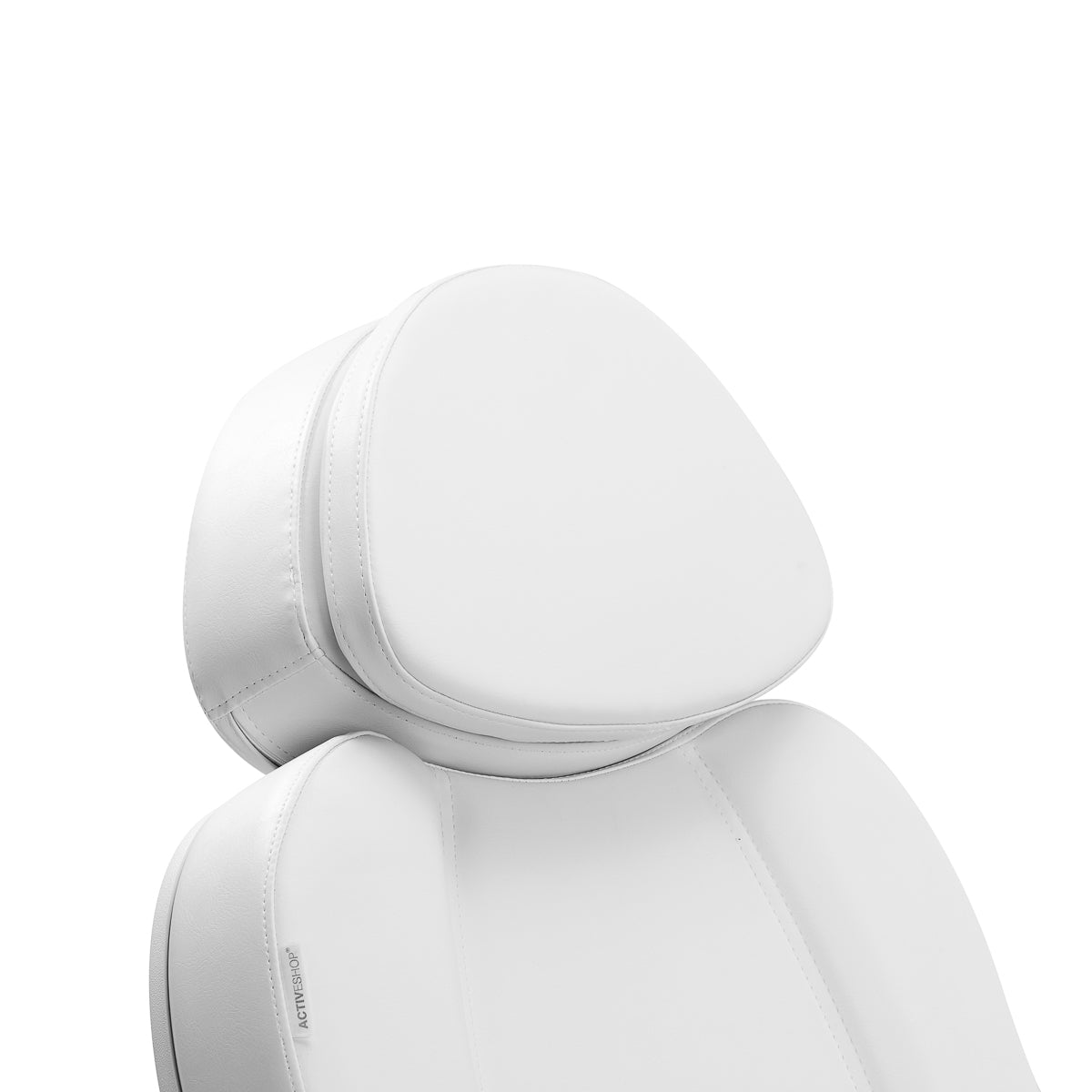 White electric cosmetic chair Azzurro 803D with 3 motors, used in beauty salons, featuring adjustable height and reclining functions.