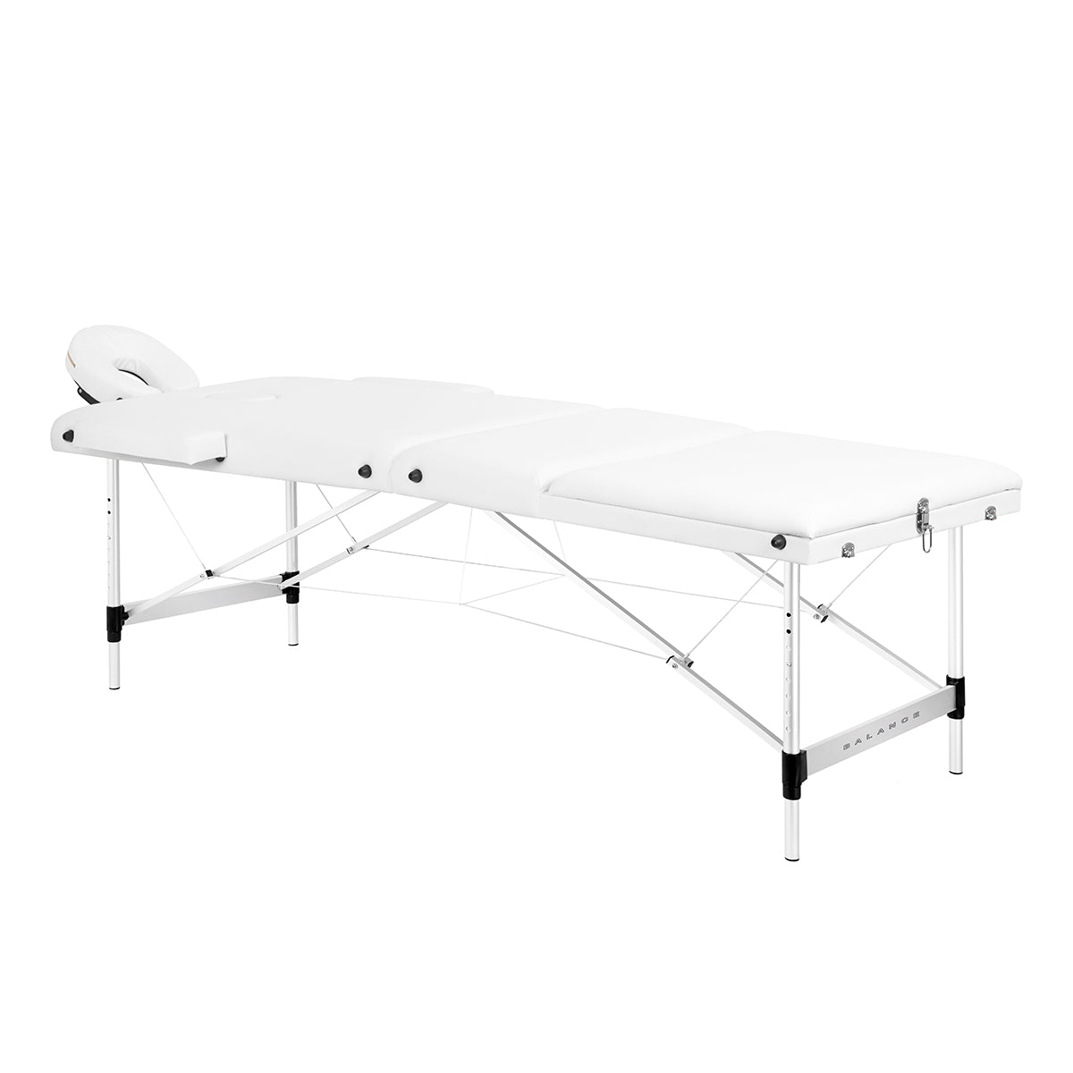 BALANCE aluminium folding massage table 3 segment white - BVShop