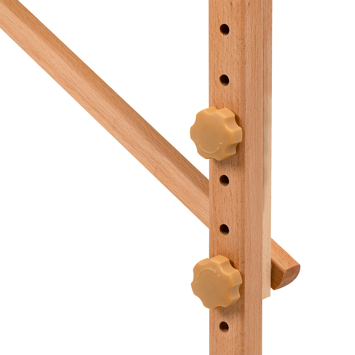 White BALANCE wooden folding massage table with 2 segments, 190x70 cm, showcasing its sturdy, portable massage furniture design.
