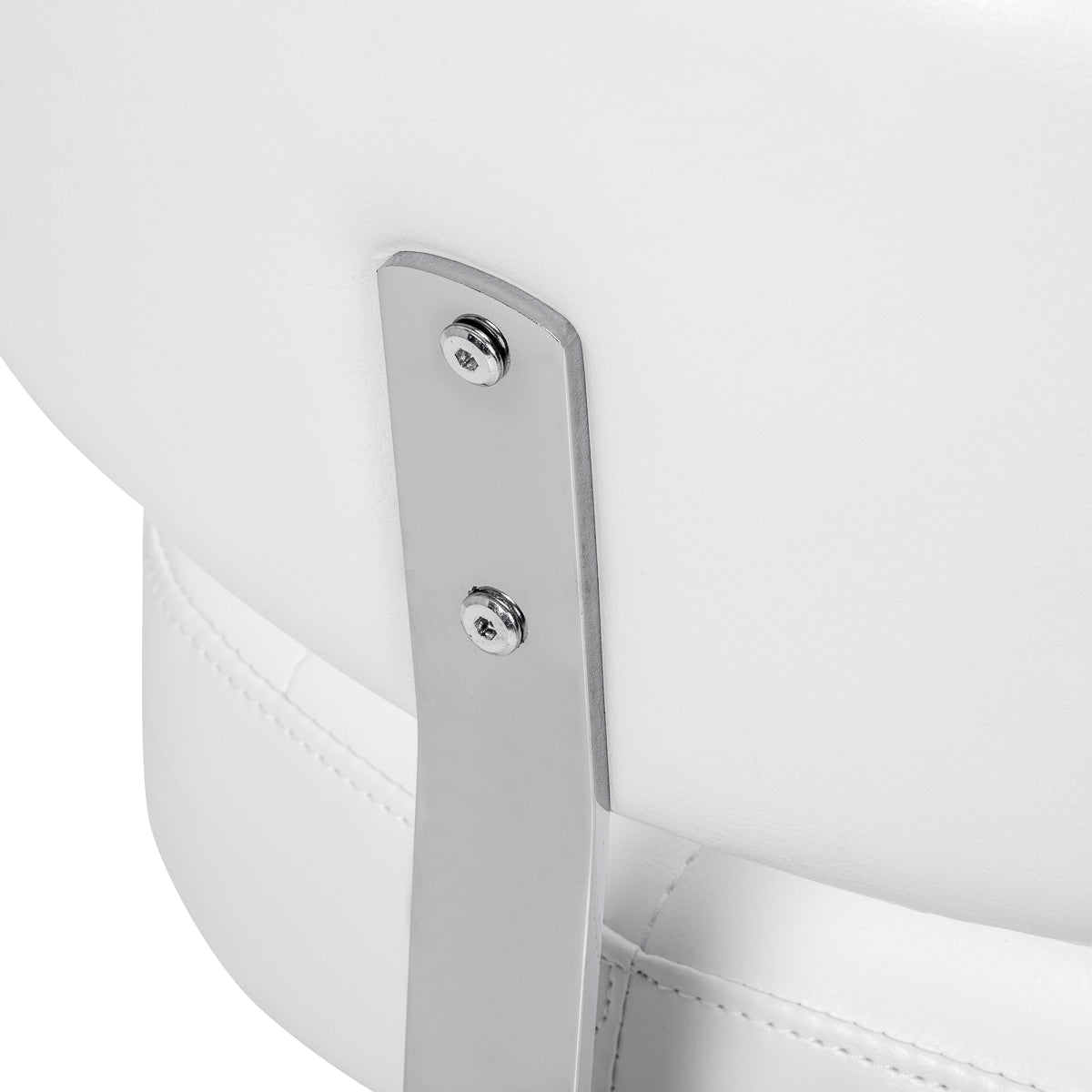 Giovanni Y08 white rolling stool for beauty and podiatry rooms