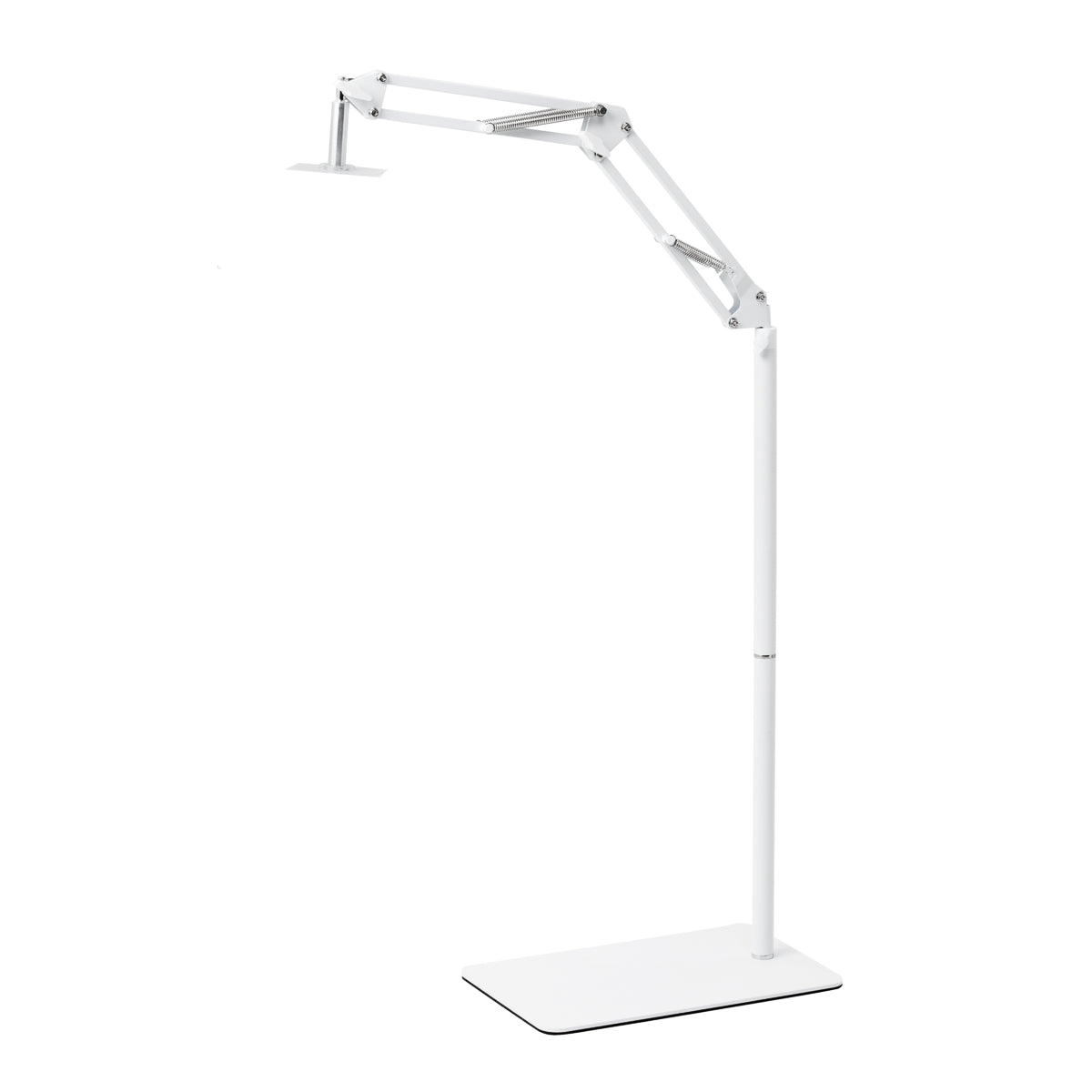 GLOW reguliuojamas UV/LED pedikiūro lempos stovas – baltas; lankstinė svirtis, pirma padėtis
