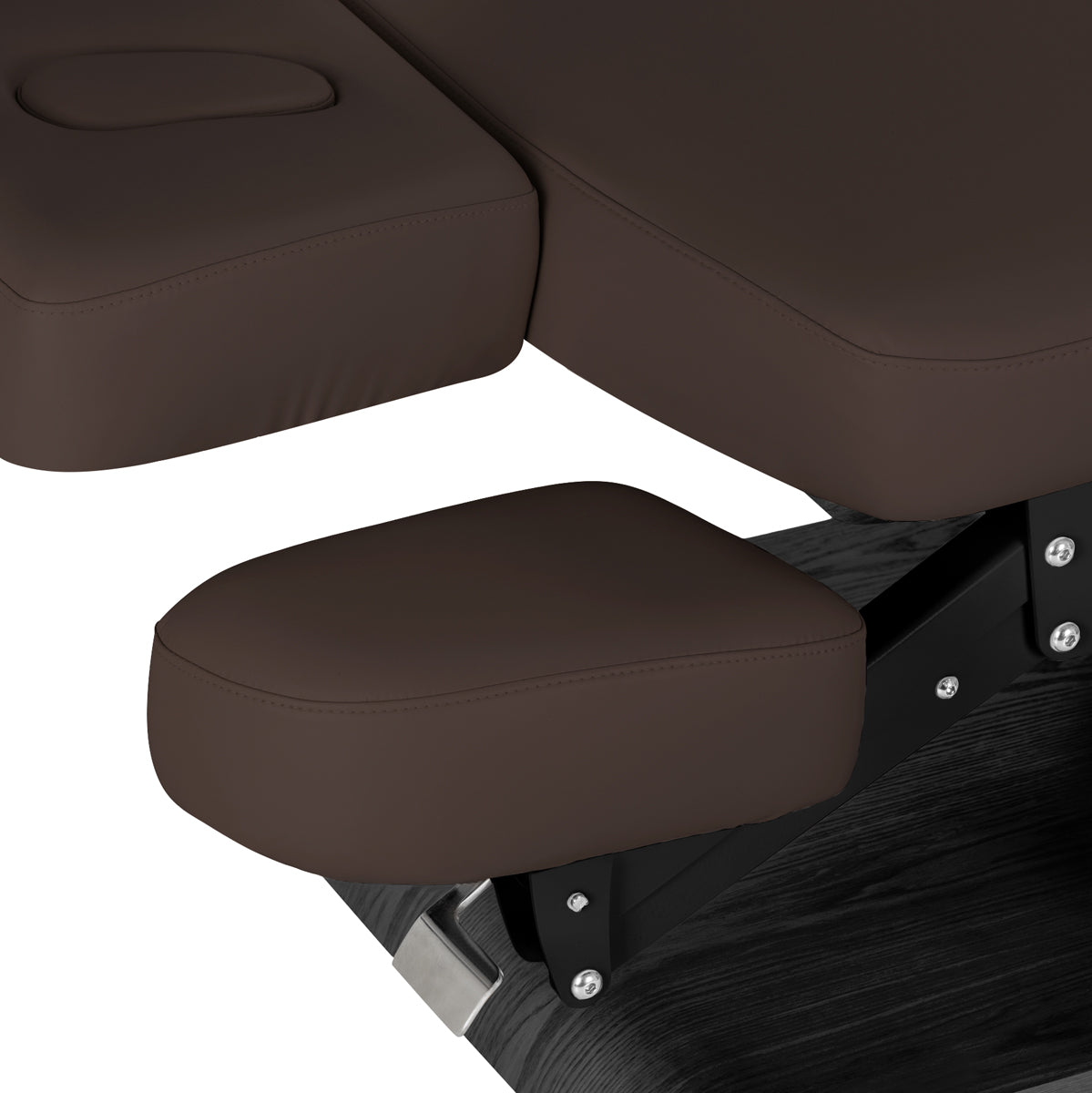 Elektrinis SPA Gultas Sillon Relax – Tamsiai Rudas, Juodas Pagrindas · Rankų lentynėlė