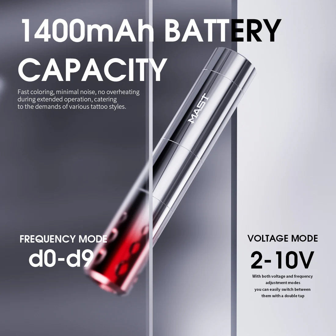 Mast Cordless Tattoo Pen Machine for PMU 3.0mm Stroke - BVShop