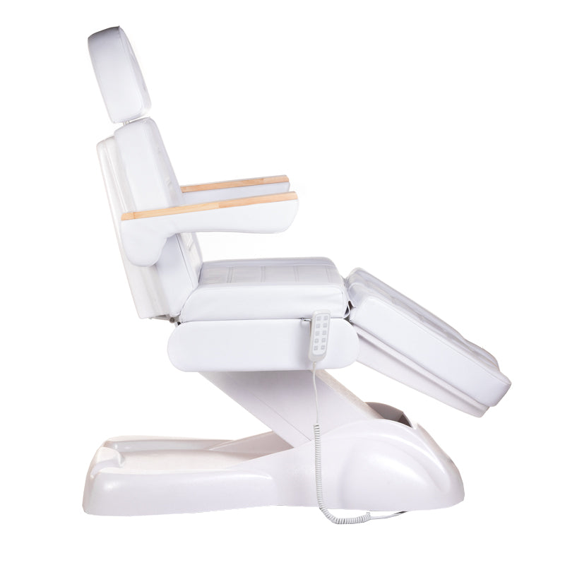 Electric Beauty Chair LUX Pedicure BG-273E by Beauty System with five actuators, featuring a plush upholstered design for salon treatments.