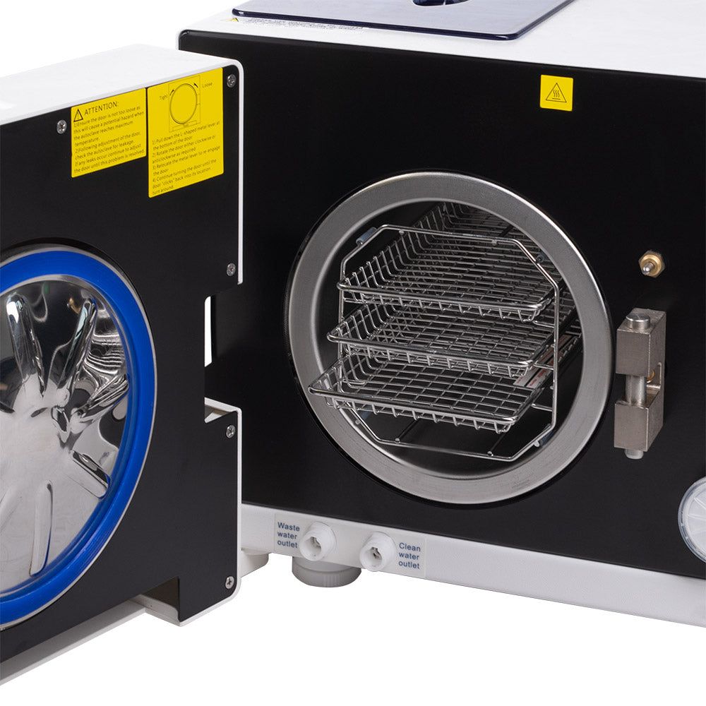 Medical autoclave SteamIT LCD 8L by Beauty System, Class B sterilizer with digital display and built-in printer.