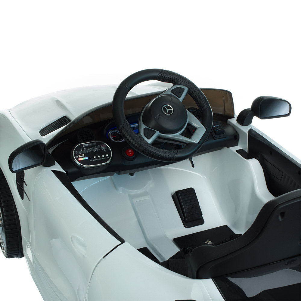 4-Dziecięcy fotel fryzjerski Mercedes biały-4