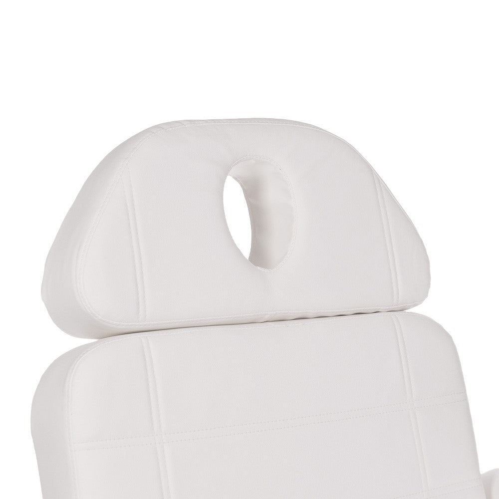 White electric cosmetic chair BR-6622 from Beauty System with adjustable features and cushioned seating for beauty salons.