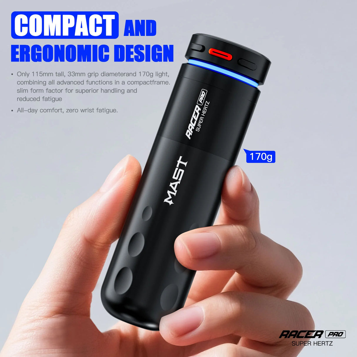 Mast Racer Pro Pink Belaidis Tatuiravimo Aparatas (4,2 mm eiga)