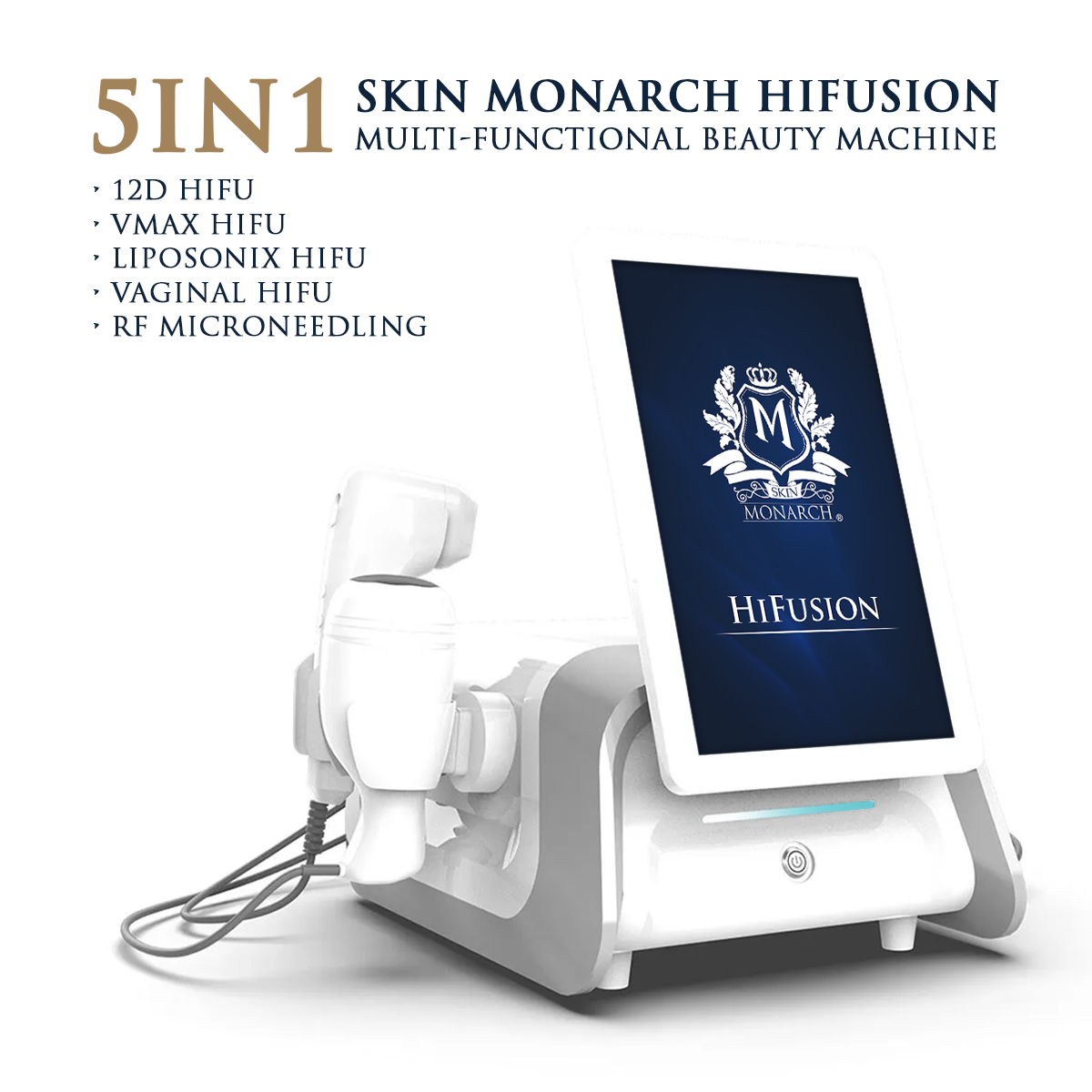 Skin Monarch HiFusion – Penkių Funkcijų Estetinis HIFU Aparatas