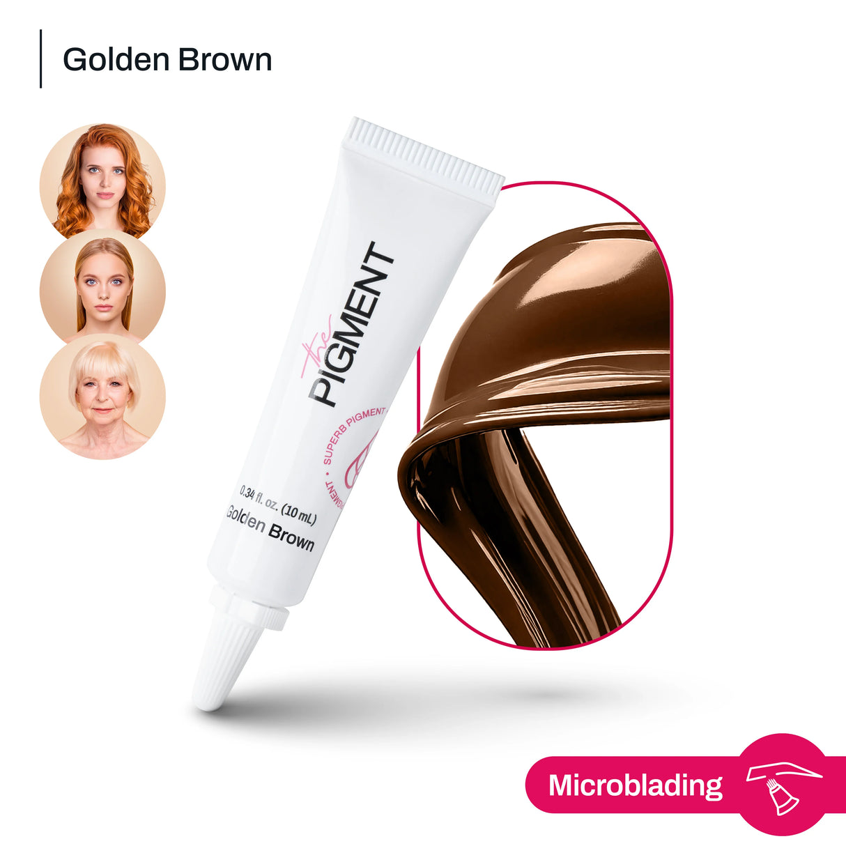 The Pigment Microblading Golden Brown Pigmentas 10ml