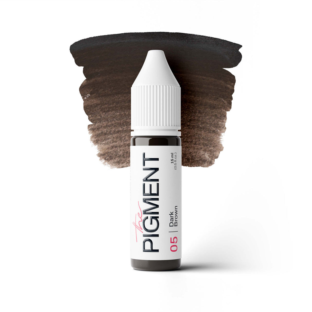 The Pigment 05 Dark Brown cool brow PMU pigment for defined brows