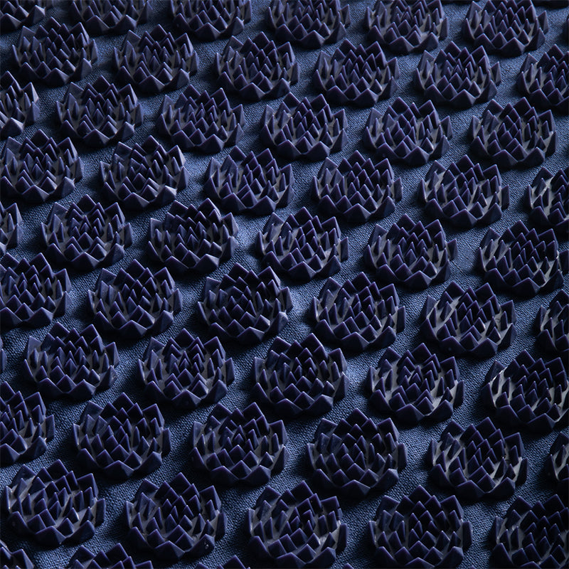 Activfizjo premium natural navy blue acupressure mat with a pillow - BVShop
