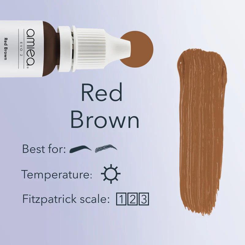 Amiea EVO2 Red Brown Pigments 10ml - BVShop