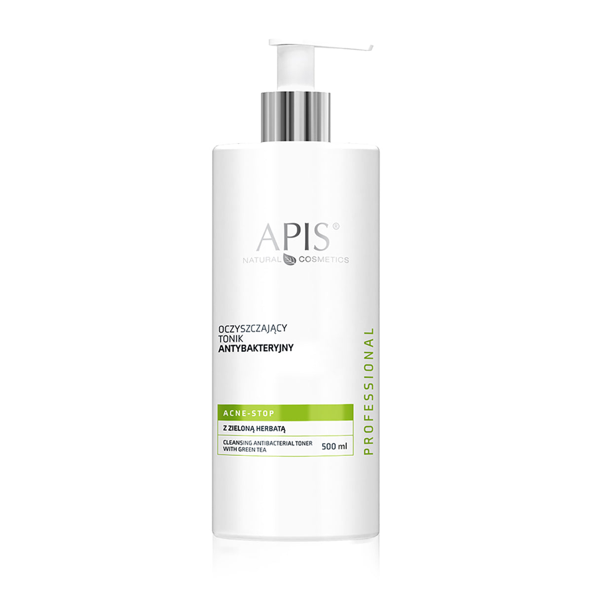 Apis acne-stop antibacterial cleansing tonic. with green tea 500ml - BVShop