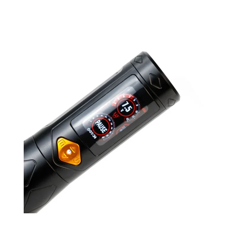 Wireless tattoo machine pen kit by AVA with sleek design, includes pen, power supply, and accessories for professional tattooing.