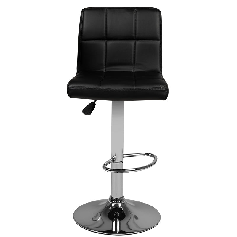 Bar stool m06 quilted adjustable black - BVShop