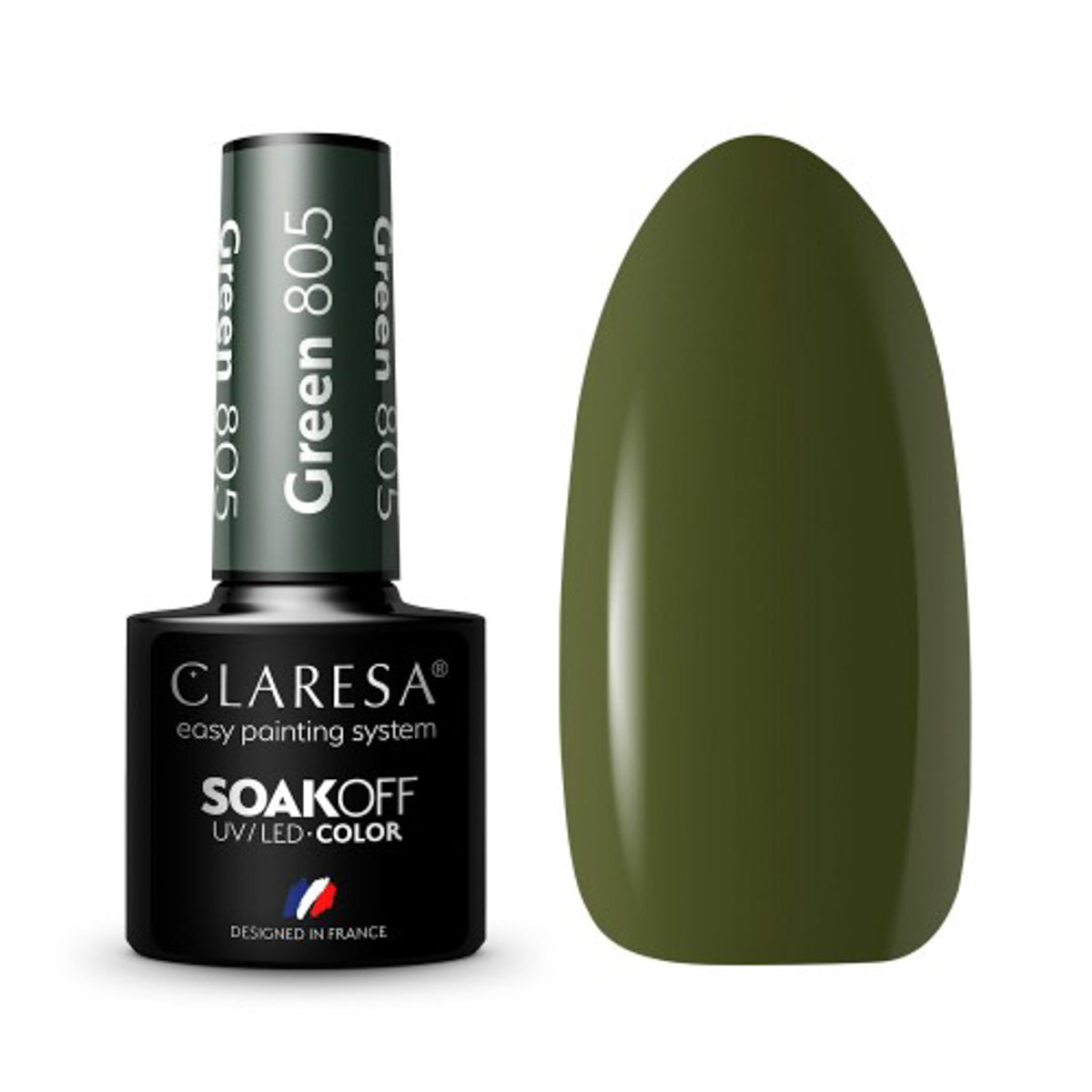 CLARESA Hybrid nail polish GREEN 805 -5g - BVShop