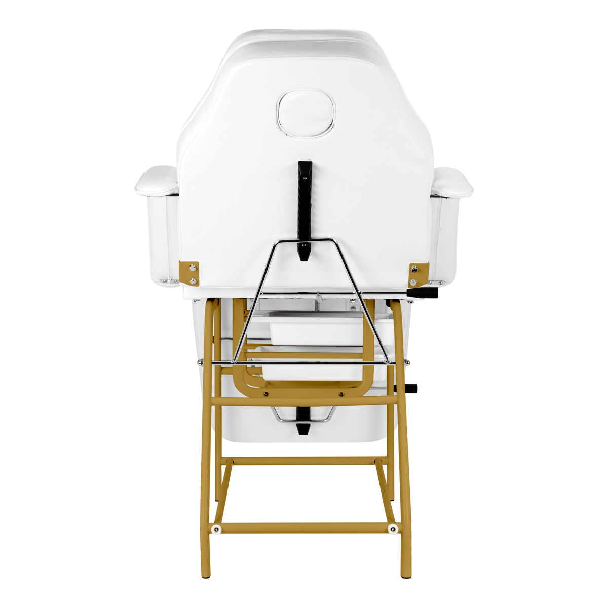 Cosmetic chair 557G with cuvettes white - BVShop