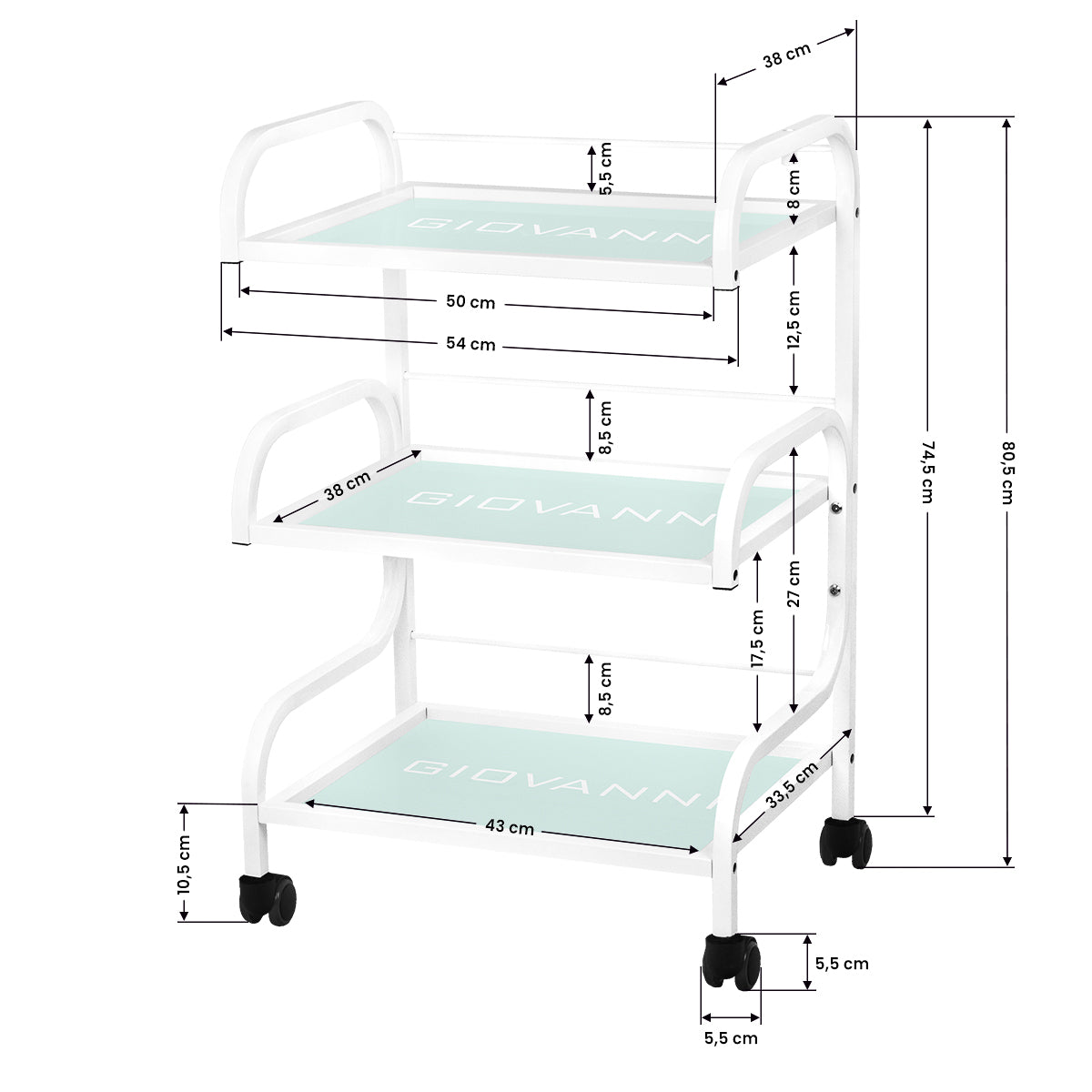 Cosmetic table type 1014 giovanni - BVShop