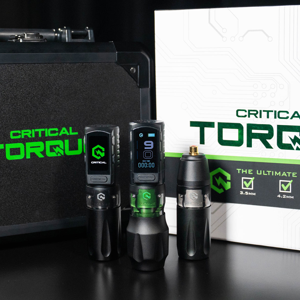 Critical Torque Wireless Tattoo Machine Ultimate Bundle 3.5 / 4.2 / 5.0mm - BVShop