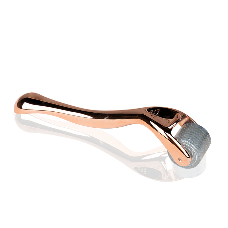 Derma roller for mesotherapy rose gold 0.3mm 192 titanium needles - BVShop