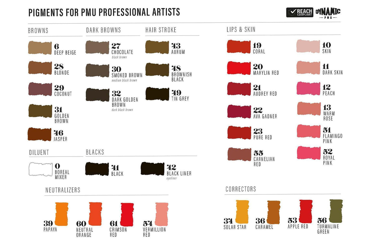 Dynamic PMU Pigment Smoked Brown 30 15ml - BVShop