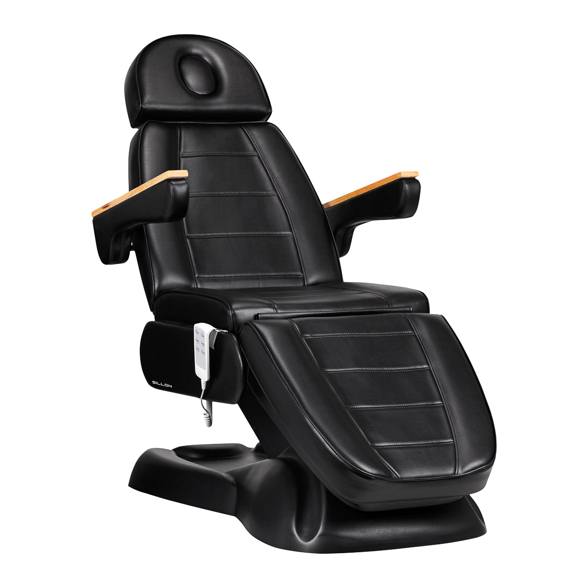 Electric cosmetic chair SILLON Lux 273B 3 actuators black - BVShop
