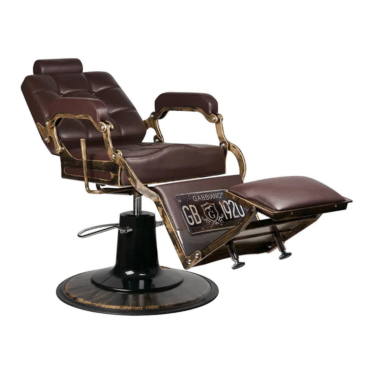 Gabbiano barber chair Boss brown - BVShop