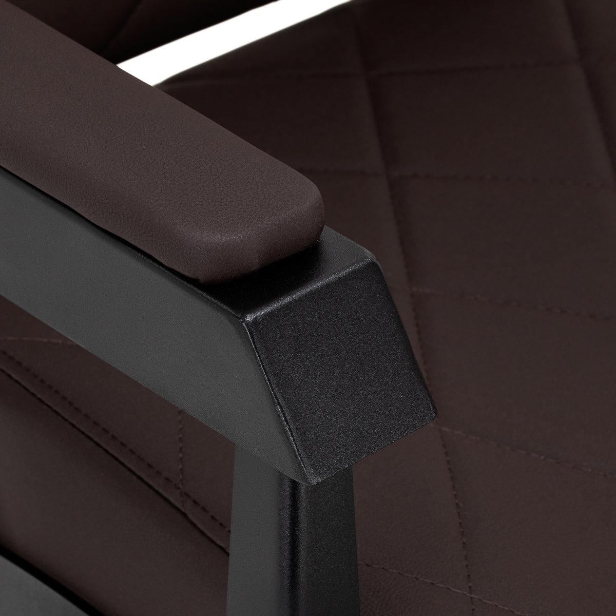 Gabbiano barber chair Bruno with black frame Brown - BVShop