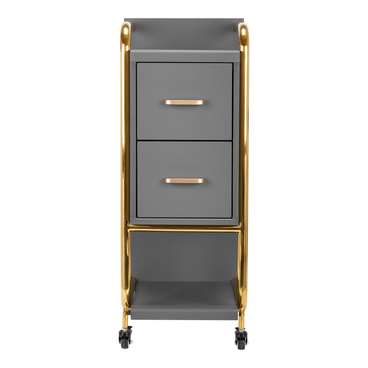 GABBIANO HAIRDRESSER TROLLEY SOLO GOLD GRAY - BVShop