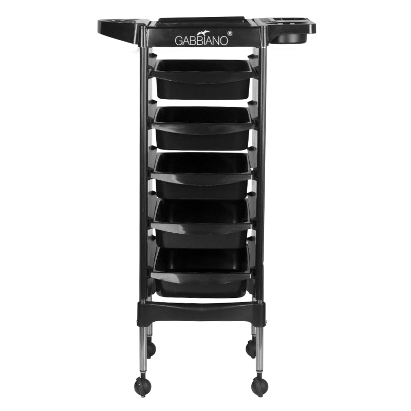 Gabbiano hairdressing trolley fx11-5 black - BVShop