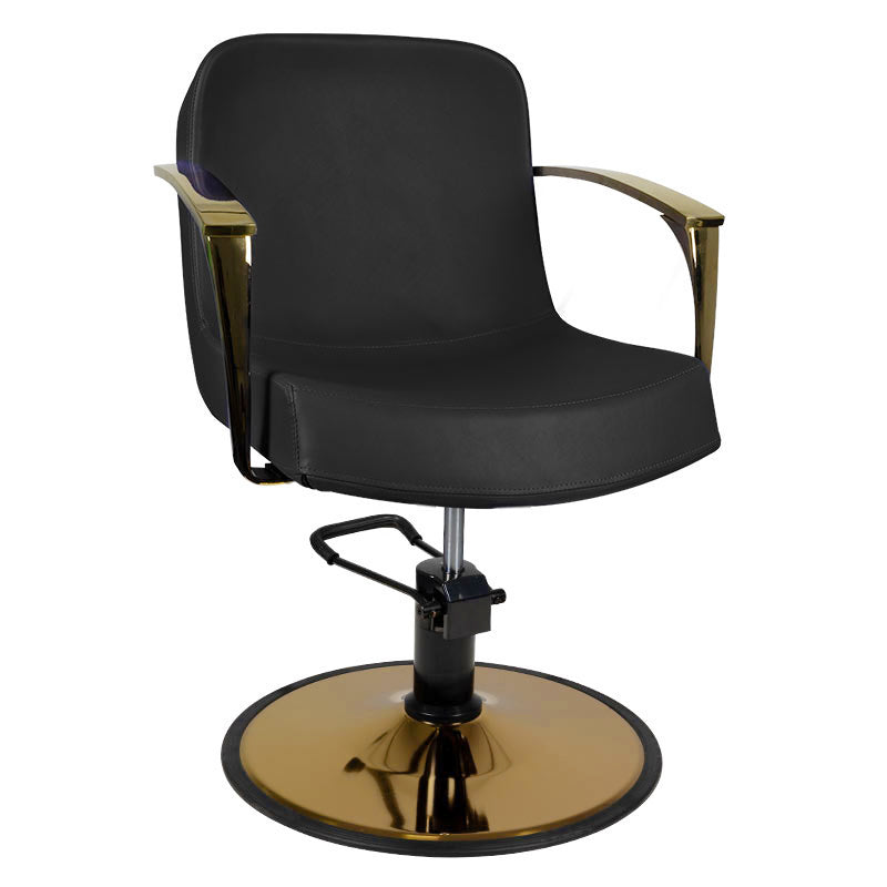 Gabbiano styling chair golden Bologna black - BVShop