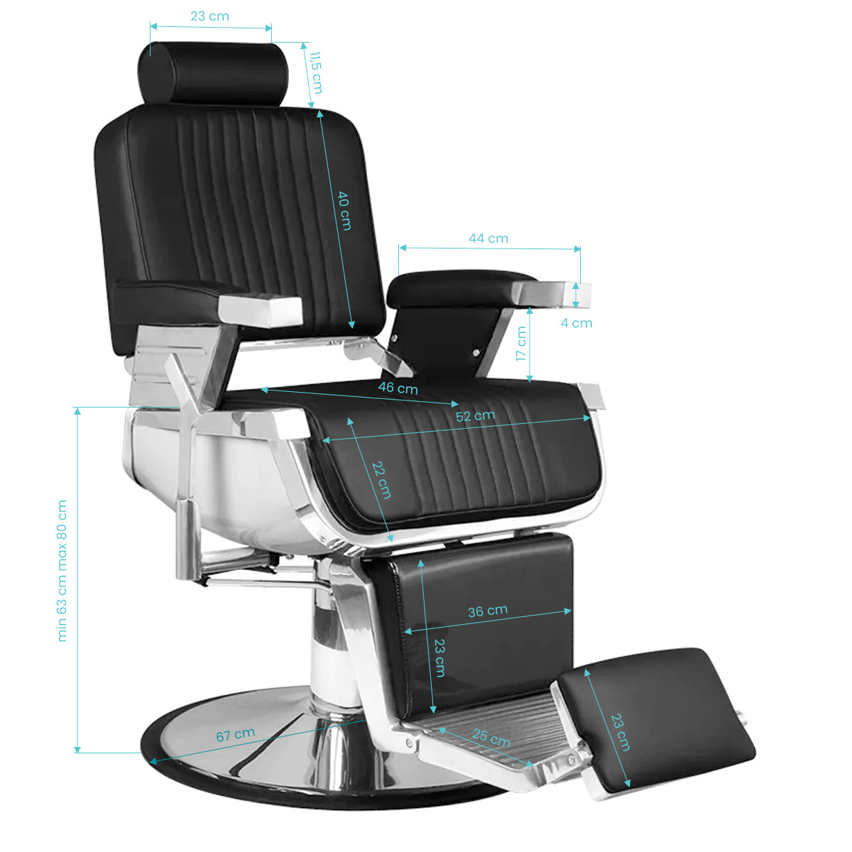 Hair system royal x black barber chair - BVShop