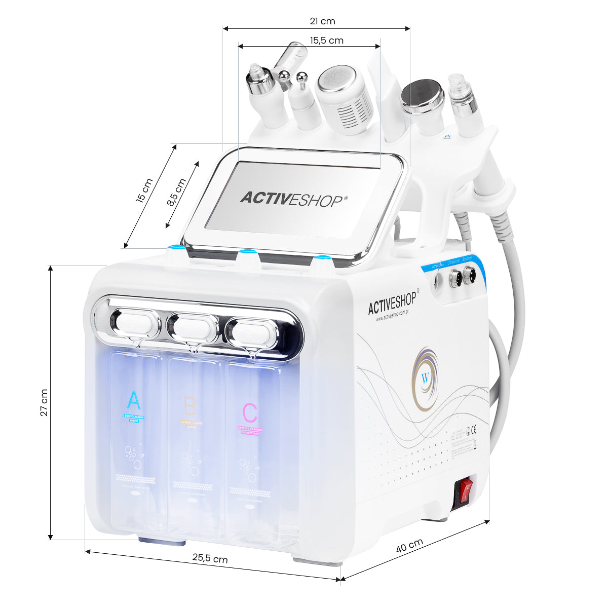 Hydrogen H2 + 6W1 New Generation Hydrogen Cleansing Device+ 3 SYIS Hydro Coctail Liquids - BVShop