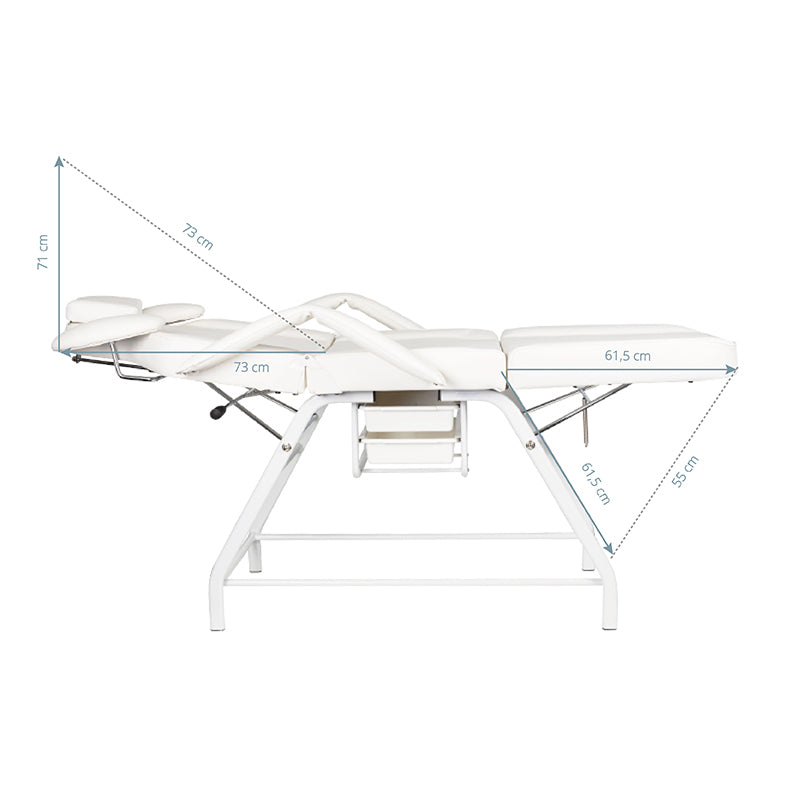 Ivette eyelash treatment chair gray - BVShop
