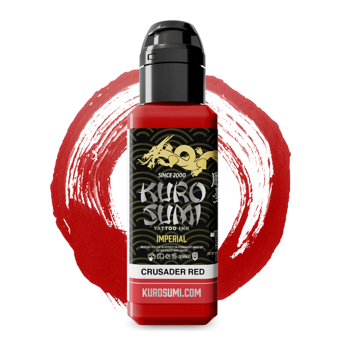 Kuro Sumi Imperial Tattoo Ink Crusader Red - BVShop