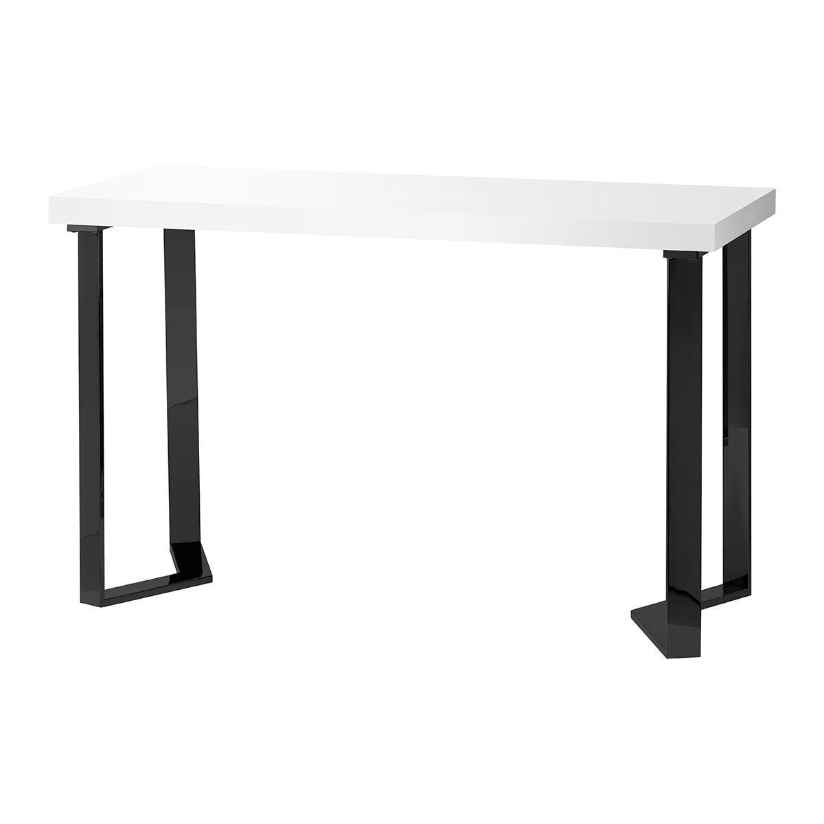 MOMO Momo 05-BL cosmetic desk with sleek black surface, modern design, and ample storage for beauty and makeup essentials.