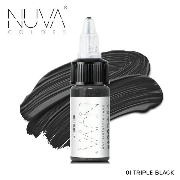 Nuva Colors Eyeliner Pigments 01 TRIPLE BLACK 15ml - BVShop