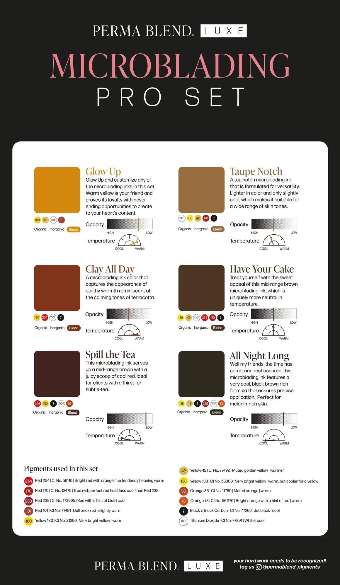 Perma Blend Microblading Pro Pigments Glow Up 10ml - BVShop