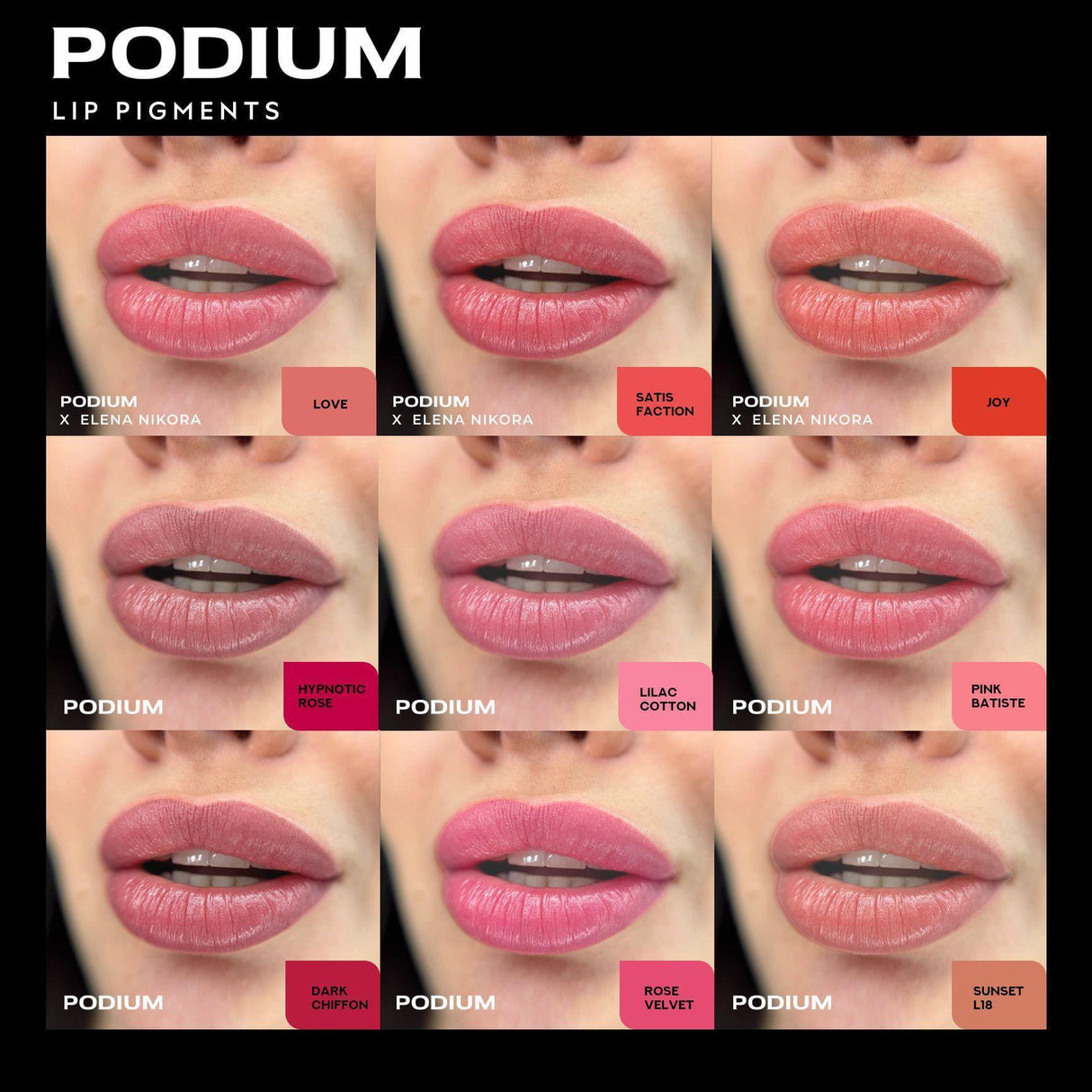 Podium X Elena Nikora Satisfaction Pigment - BVShop