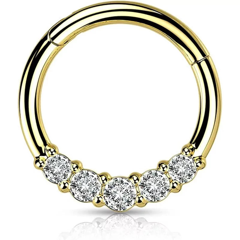 Plieninis Blaze veido komplekto žiedas