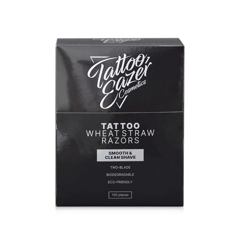 Tattoo Eazer Wheat Straw Razors 100pcs - BVShop