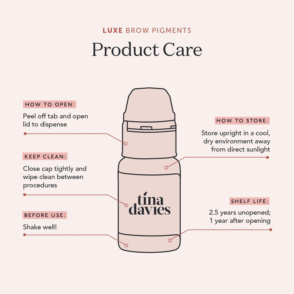 Tina Davies LUXE Dark Brown Pigments 15ml - BVShop