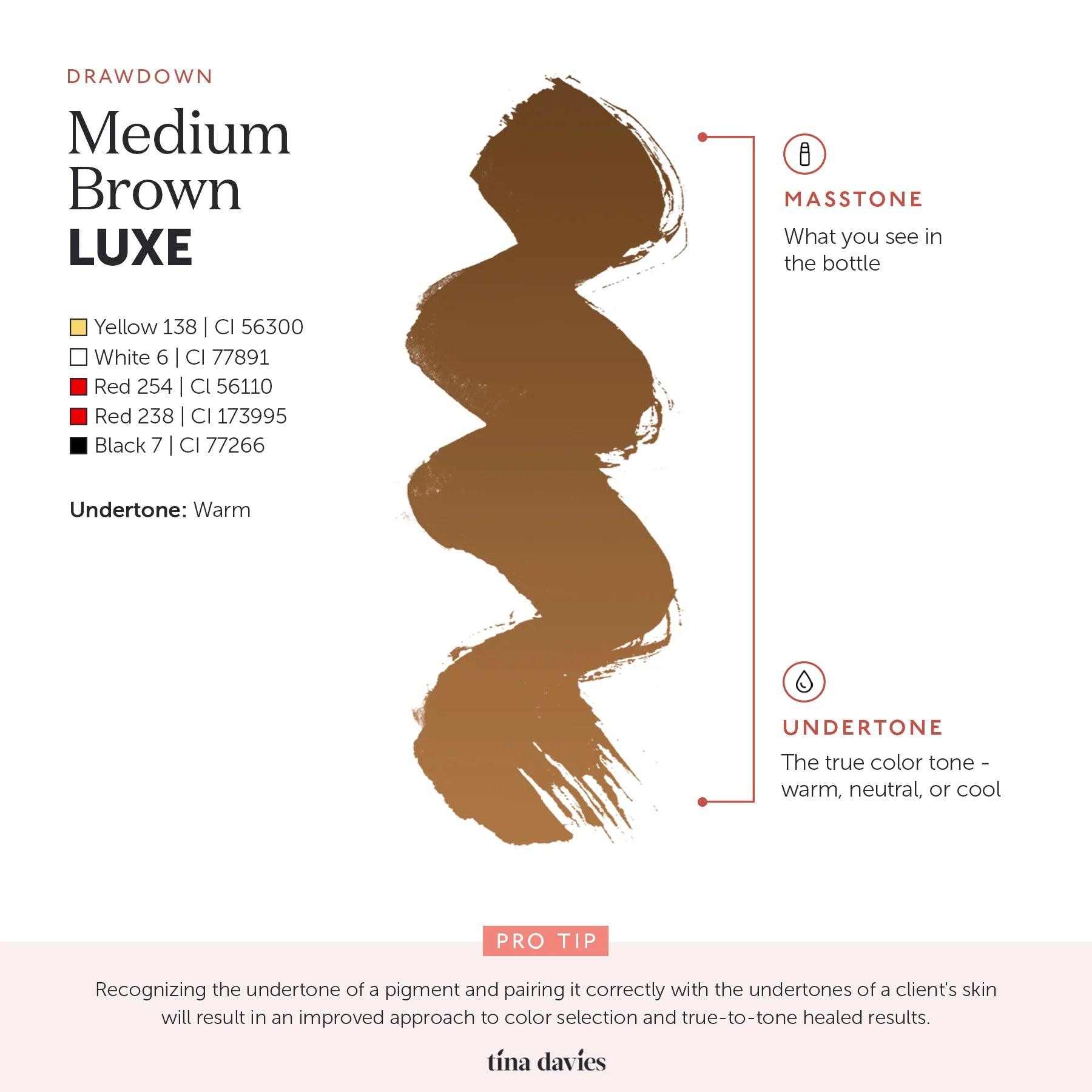 Tina Davies LUXE Medium Brown Pigments 15ml - BVShop